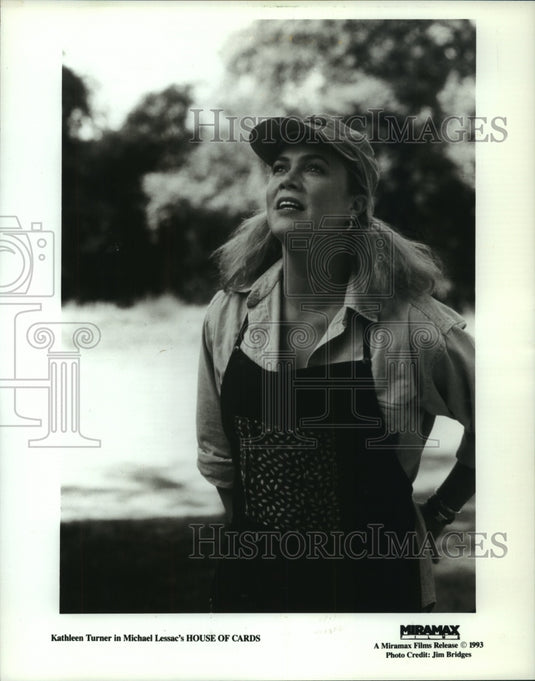 1993, Actress Kathleen Turner starring in "House of Cards" - Historic Images