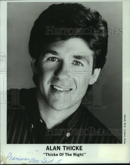 1983, United States Entertainer Alan Thicke, "Thicke Of The Night" - Historic Images