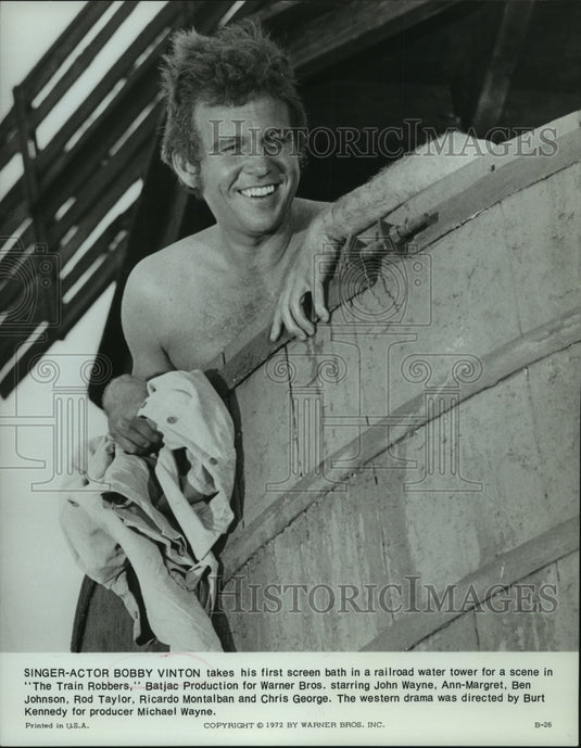 1972, Singer-Actor Bobby Vinton in "The Train Robbers" - mjp41007 - Historic Images