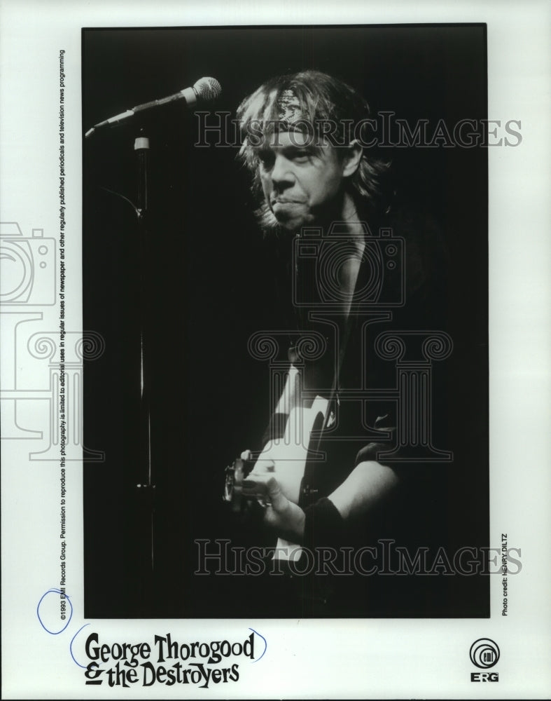 1993 Press Photo George Thorogood & the Destroyers, music group - mjp41020 - Historic Images
