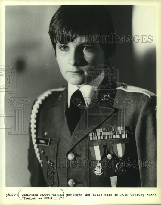 1979 Press Photo Jonathan Scott-Taylor stars in "Damien -- Omen II" - mjp41052 - Historic Images