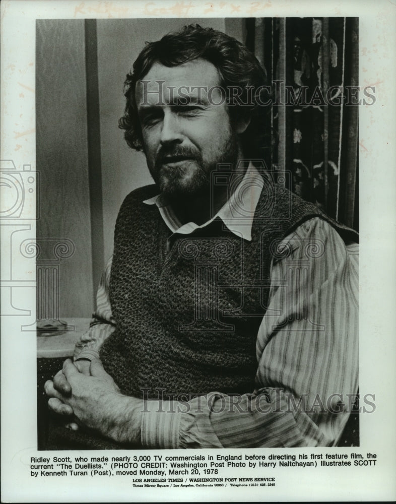 1978 Press Photo Director Ridley Scott - mjp41063 - Historic Images