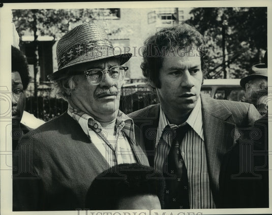 1980, Actors James Sutorius and Martin Balsam act in "Siege" - Historic Images