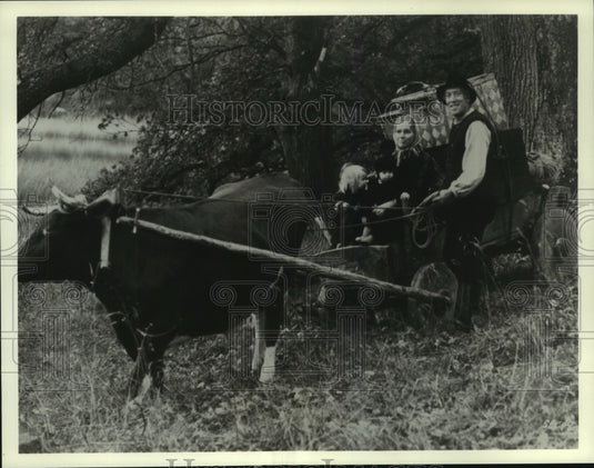 1976 Press Photo Liv Ullman, Max Von Sydow starring in "The New Land." - Historic Images