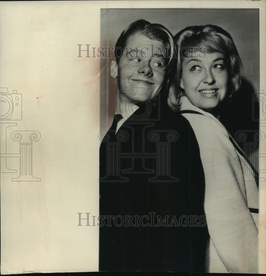 1963, Tim Rooney & his mother together in court for contract approval - Historic Images