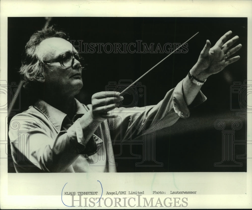 1986 Press Photo Klaus Tennstedt, conductor - mjp41280 - Historic Images
