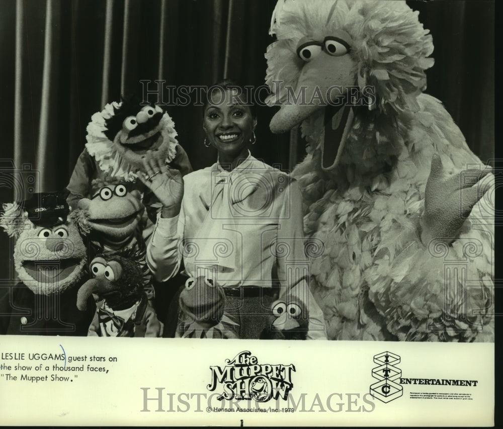 1979 Press Photo Leslie Uggams guest stars in "The Muppet Show" - mjp41310 - Historic Images