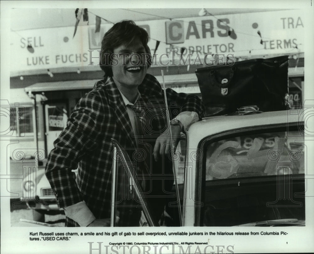 1980, Kurt Russel acts in the movie &quot;Used Cars&quot; - mjp41317 - Historic Images