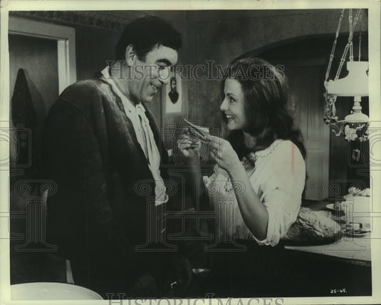 1967, Anthony Quinn and Virna Lisi co star in " The 25th Hour" - Historic Images