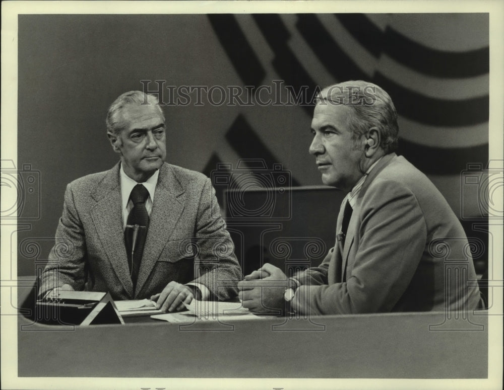 1975, Howard K. Smith and Harry Reasoner - mjp41519 - Historic Images