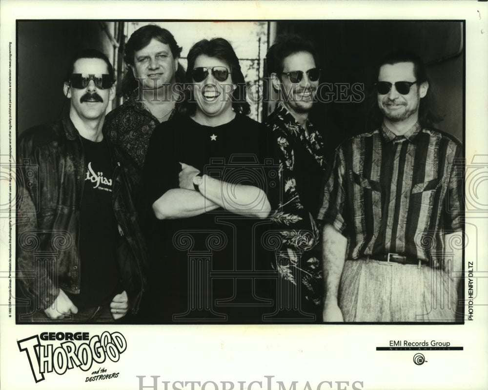 1992, George Thorogood and the Destroyers music group - mjp41552 - Historic Images