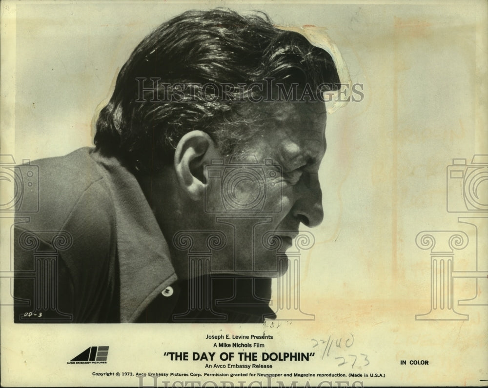 1973, George C. Scott stars in &quot;The Day of the Dolphin&quot; - mjp41576 - Historic Images