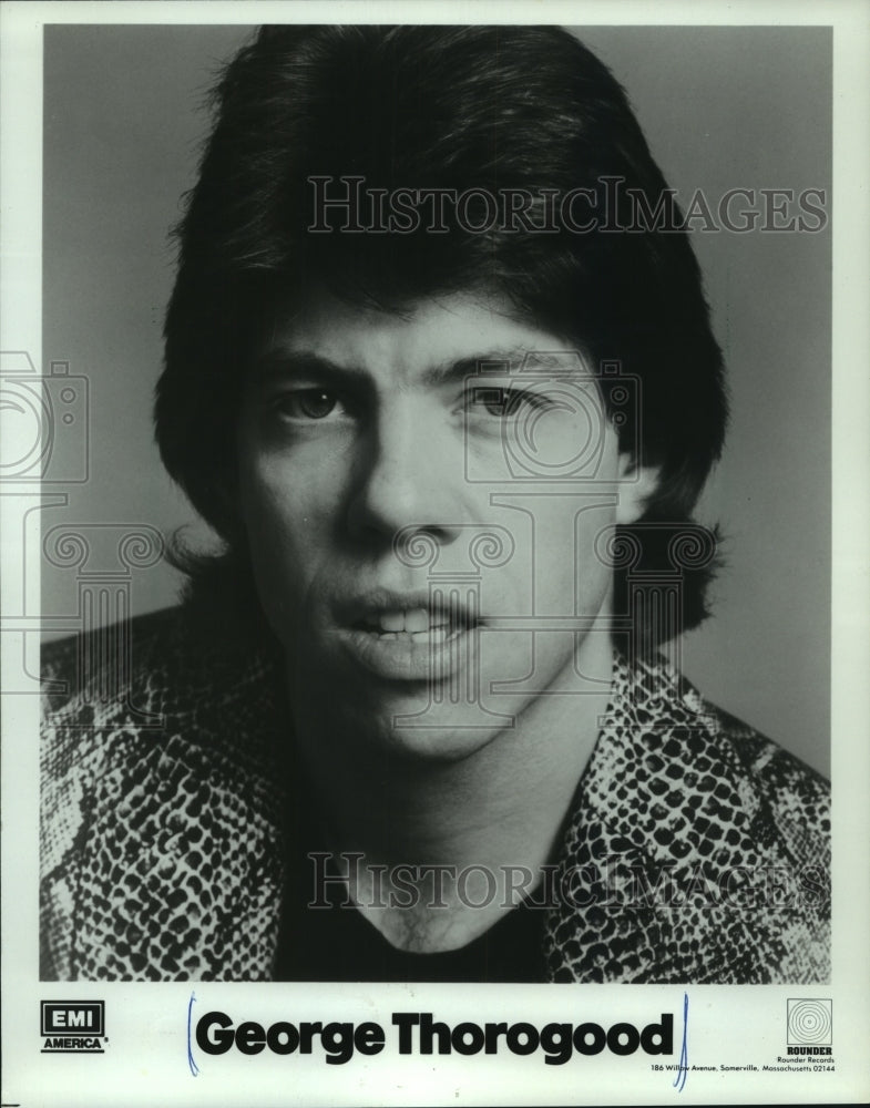 1981, Rock singer, guitarist George Thorogood - mjp41613 - Historic Images
