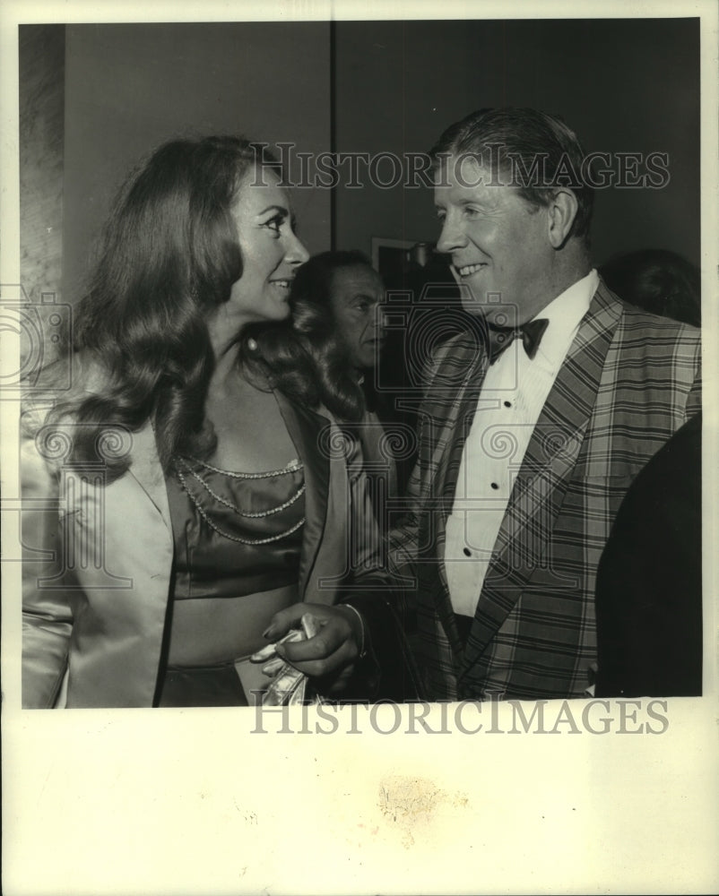 1969, Rudy Vallee With Wife Eleanor At Party - mjp41700 - Historic Images