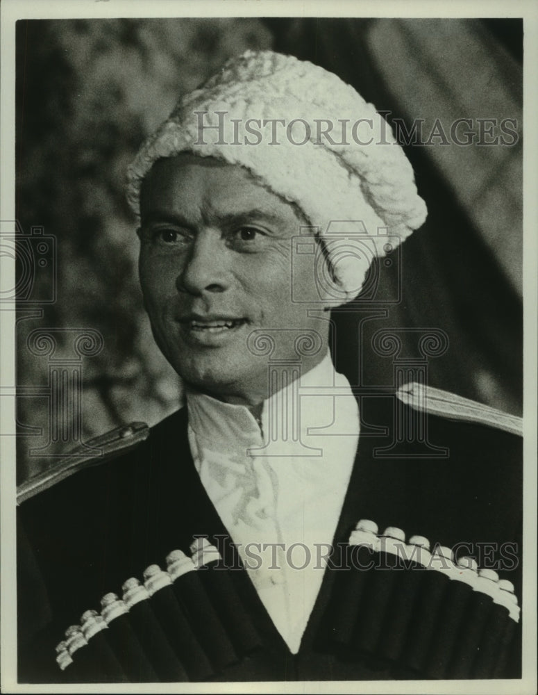 1975, Yul Brynner stars as a Cossack in "Romance of a Horsethief" - Historic Images