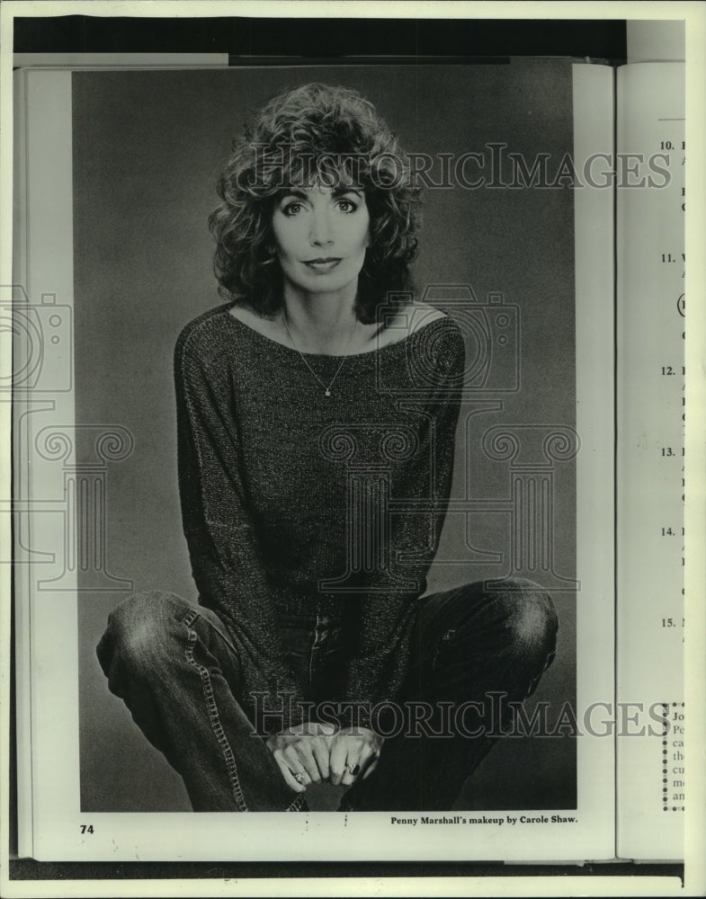 1983, Actress Penny Marshall - mjp41989 - Historic Images