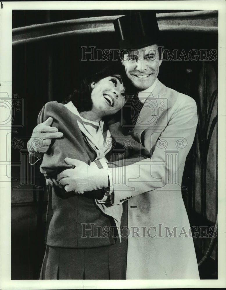 1985, United States Actors Louis Jourdan &amp; Lisa Howard in &quot;Gigi&quot; - Historic Images