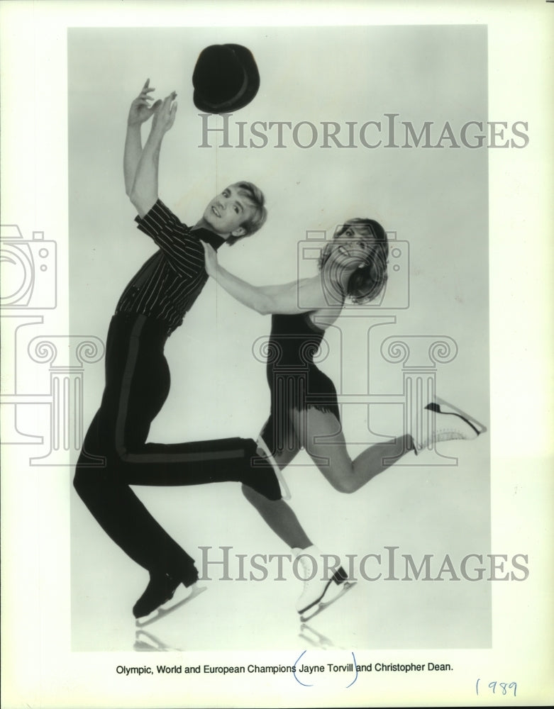 1989 Press Photo Olympic And World Champions Jayne Torvill And Christopher Dean - Historic Images