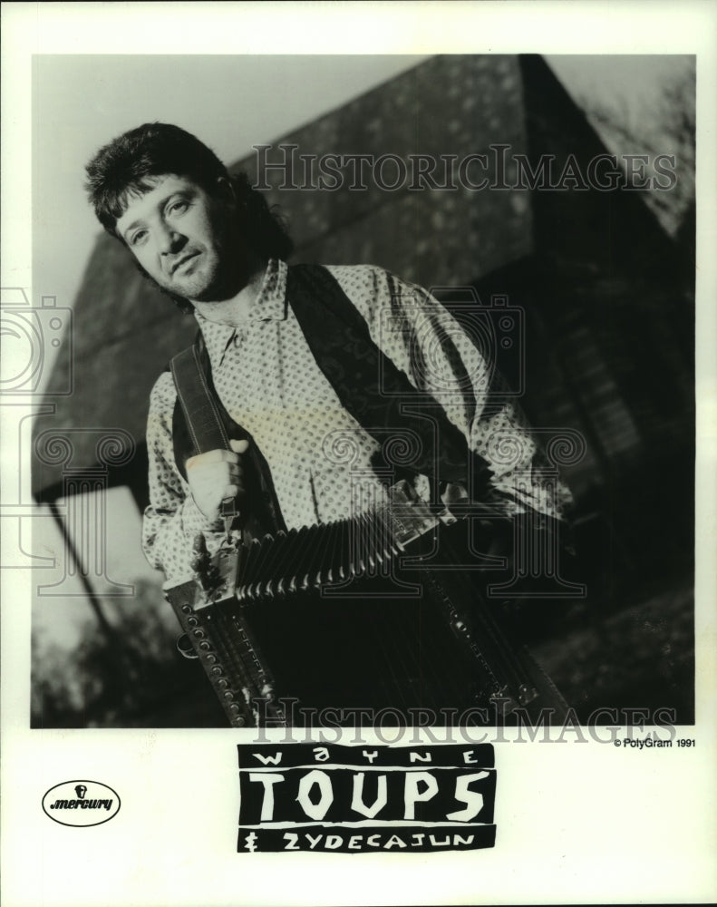 1991, Entertainer Wayne Toups - mjp42047 - Historic Images