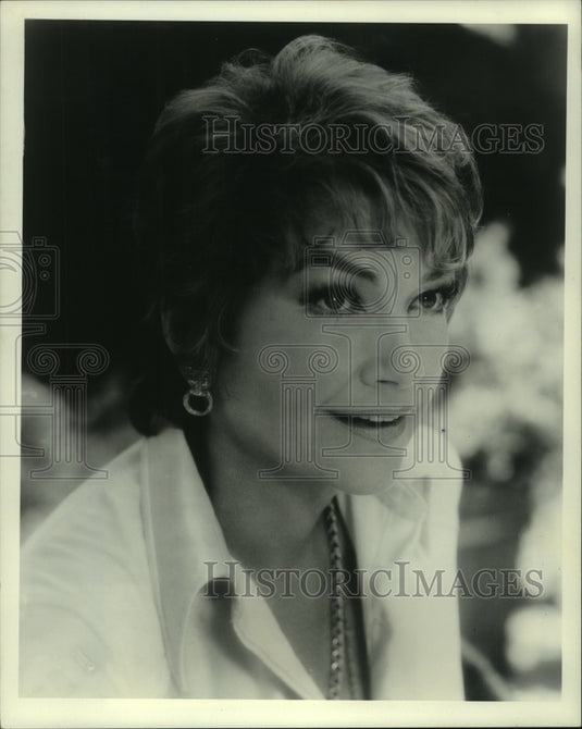 1973, Oscar winning actress, Anne Baxter guest stars in CBS' "Mannix" - Historic Images