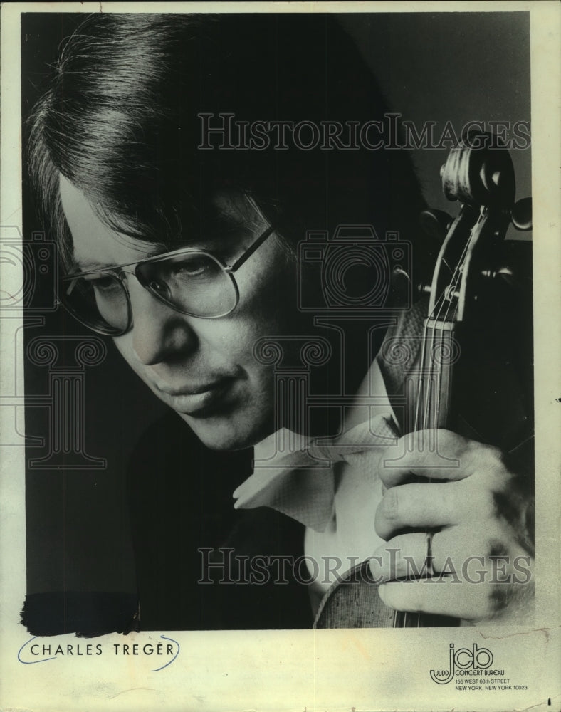 1981 Press Photo Charles Treger With The Violin - mjp42154-Historic Images