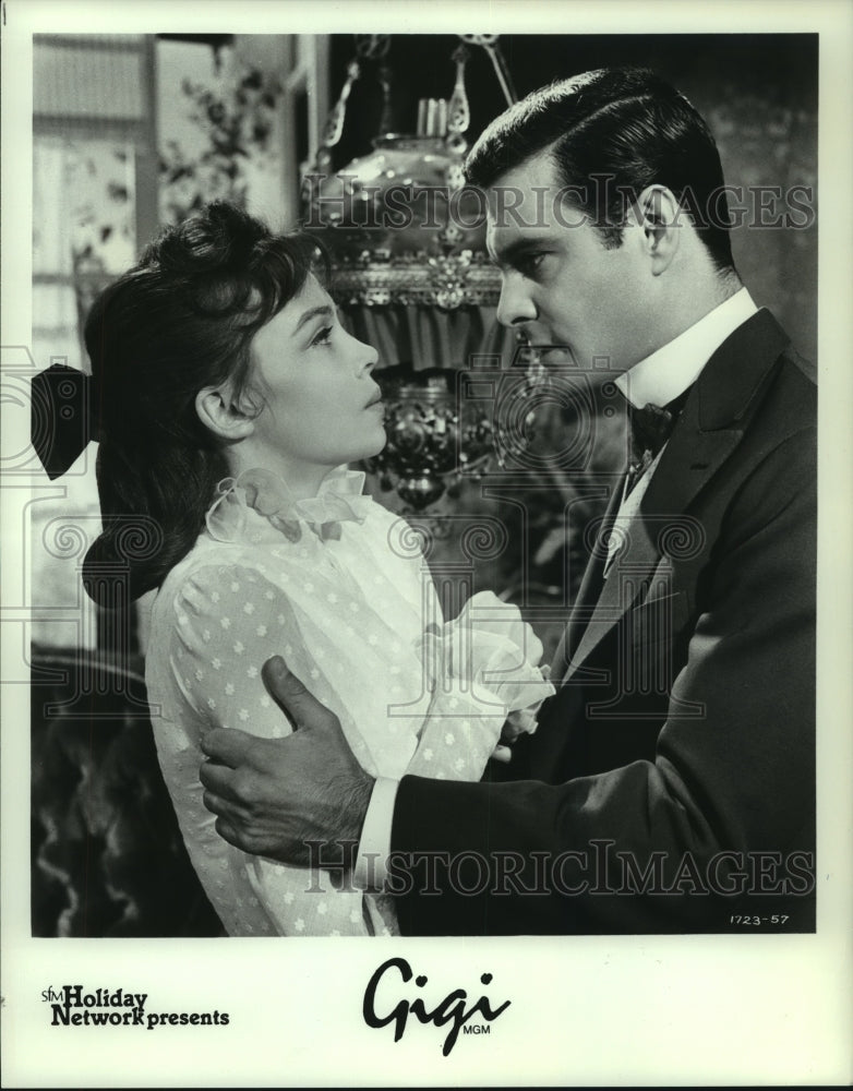 1985 Press Photo Leslie Caron and Louis Jourdan star in "Gigi" - mjp42187- Historic Images