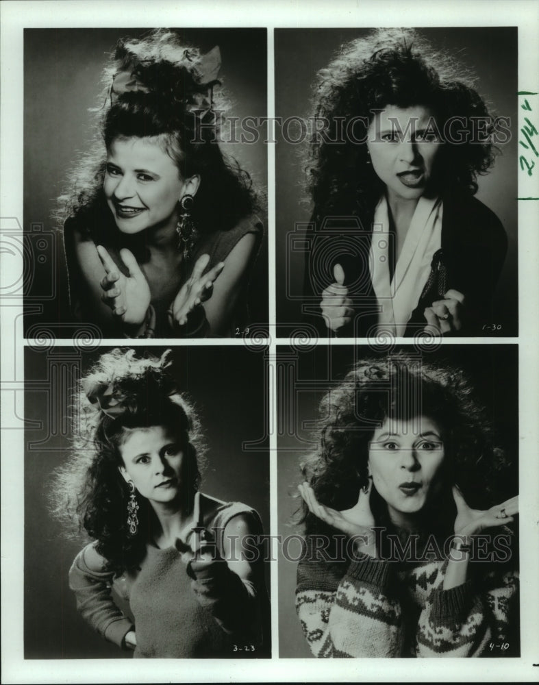 1987, Many faces of comedienne Tracey Ullman - mjp42242 - Historic Images