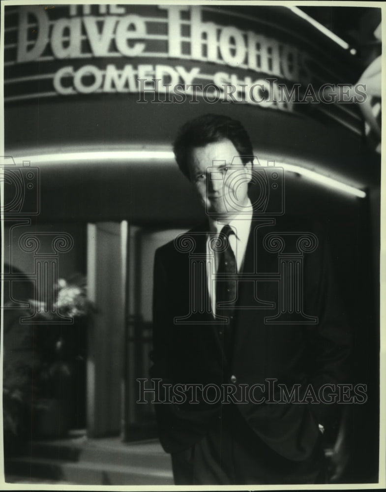 1990 Press Photo Comedian Dave Thomas stars in CBS's Dave Thomas Comedy Show - Historic Images
