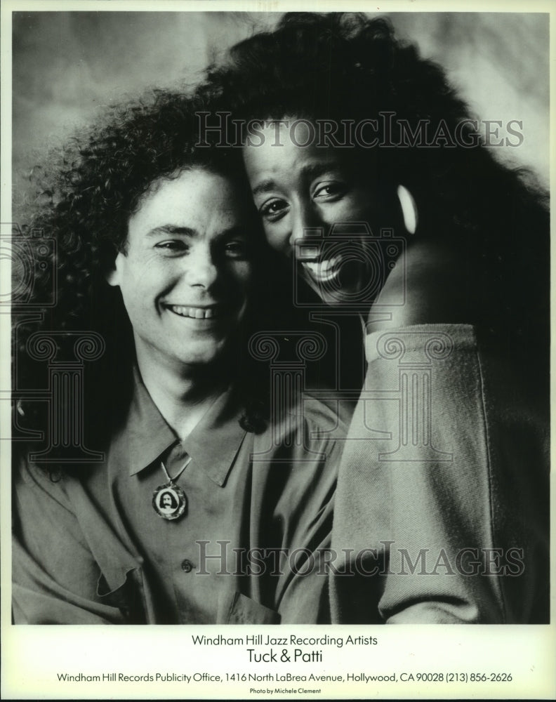 1990 Press Photo Jazz singers Tuck &amp; Patti - mjp42318 - Historic Images