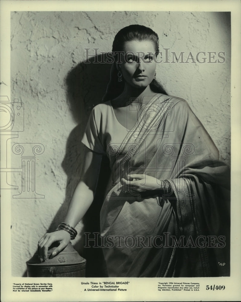 1954, German Actress Ursula Thiess in "Bengal Brigade" - mjp42383 - Historic Images