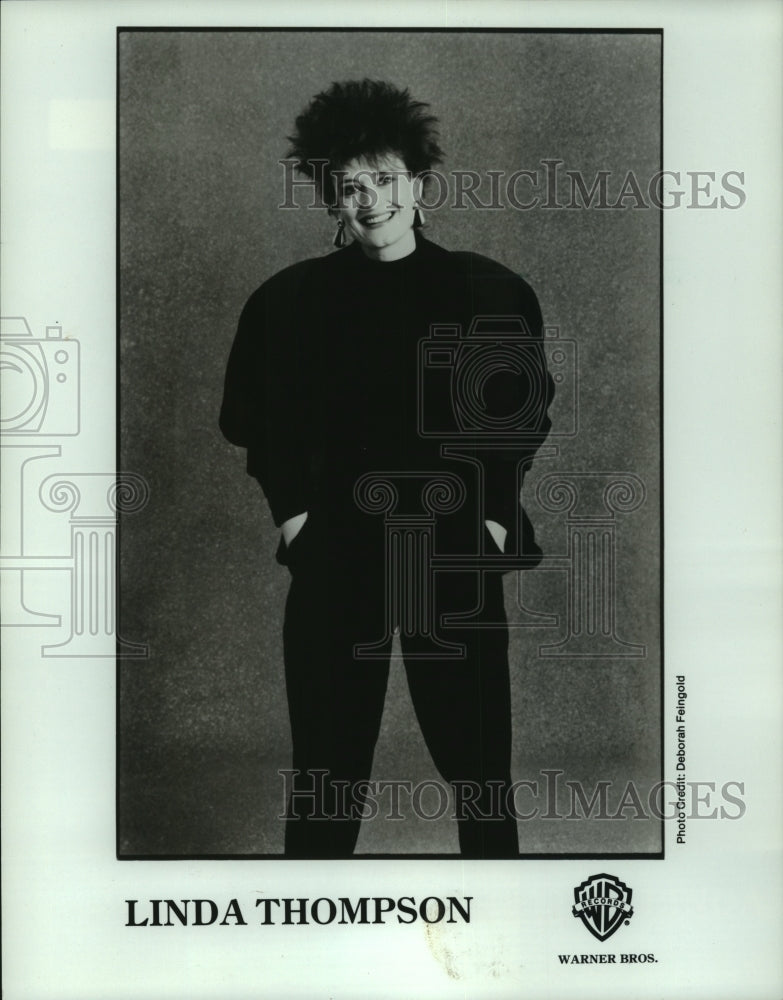 1985 Press Photo Linda Thompson, British Folk-Rocker - mjp42464- Historic Images