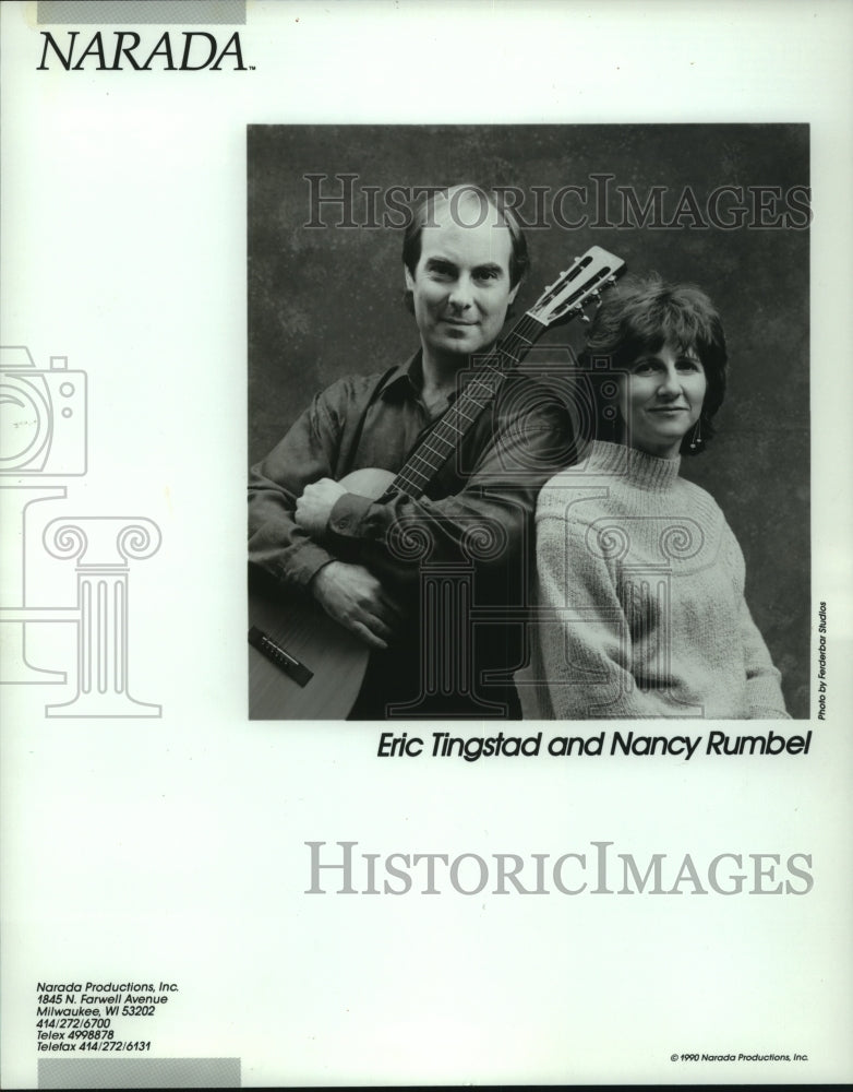 1990, Music Duo Eric Tingstad and Nancy Rumbel - mjp42520 - Historic Images