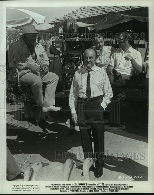1972, Producer Jack Warner - mjp42547 - Historic Images