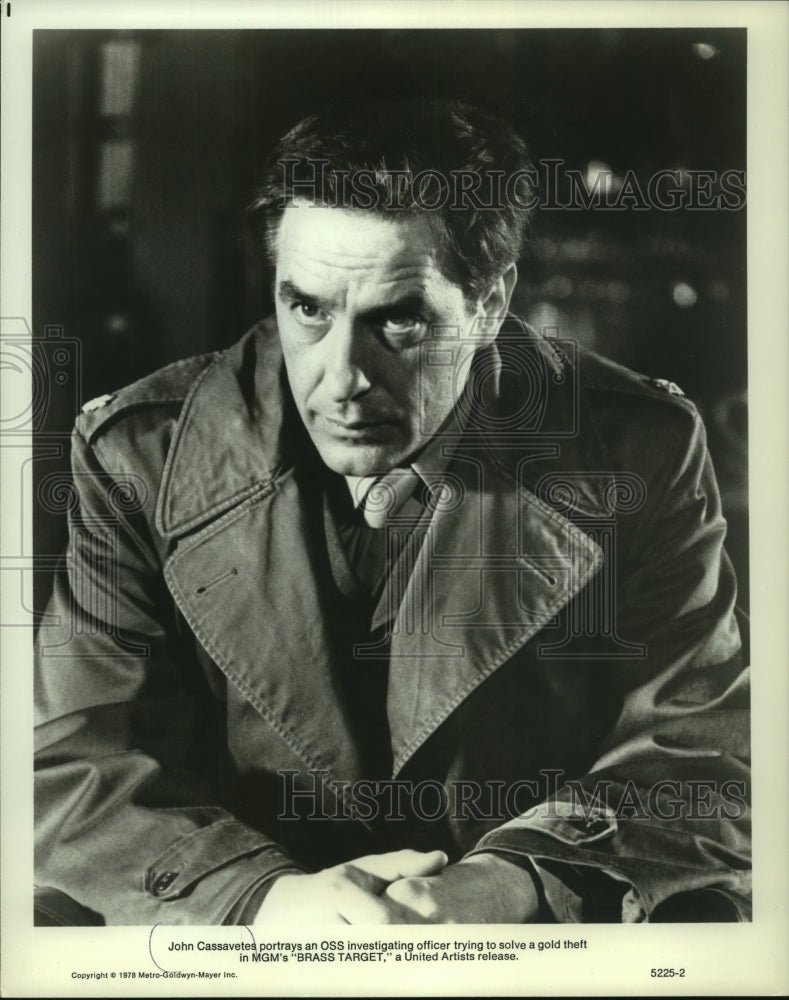 1978, John Cassavetes stars in "Brass Target" - mjp42595 - Historic Images