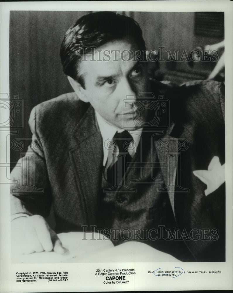 1975 Press Photo John Cassavetes stars in &quot;Capone&quot; - mjp42596- Historic Images