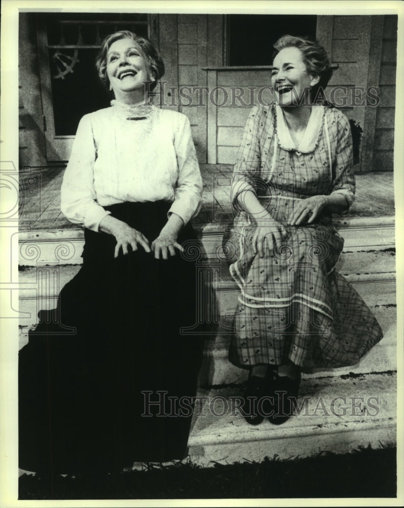 1980 Press Photo Maureen O&#39;Sullivan and Teresa Wright in &quot;Morning&#39;s at Seven&quot; - Historic Images