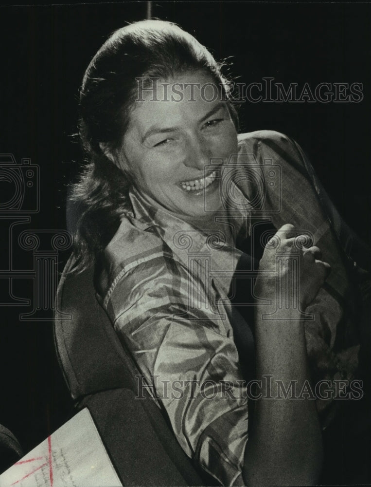 1967 Press Photo Actress Ingrid Bergman During a Rehearsal Break - mjp42651 - Historic Images