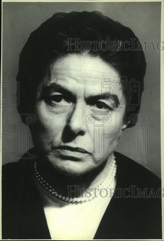 1981 Press Photo Actress Ingrid Bergman as Golda Meir in "A Woman Called Golda" - Historic Images
