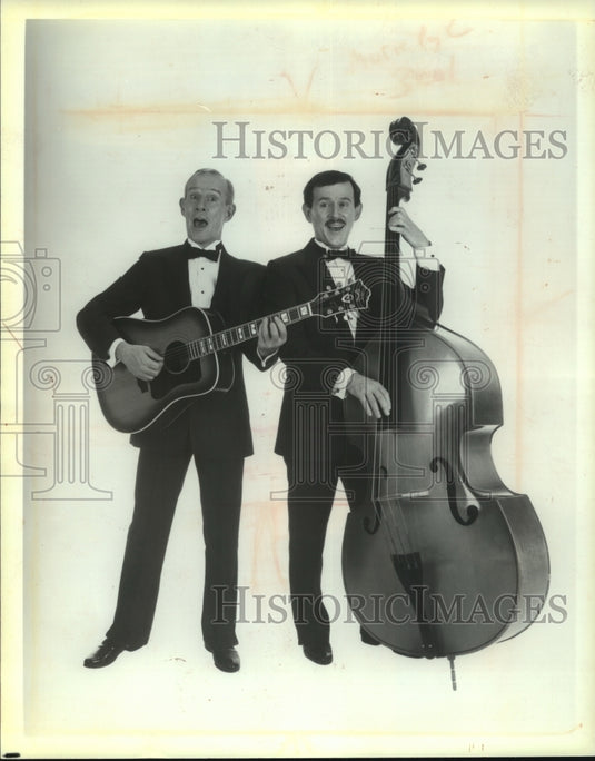 1990 Press Photo The Smothers Brothers, Tom & Dick, with Milwaukee Symphony - Historic Images