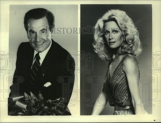 1984, Bob Barker and Joan Van Ark host "The 1984 Miss USA Pageant" - Historic Images
