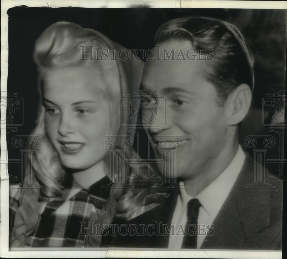 1941, Actor Franchot Tone marries actress Jean Wallace - mjp42817 - Historic Images