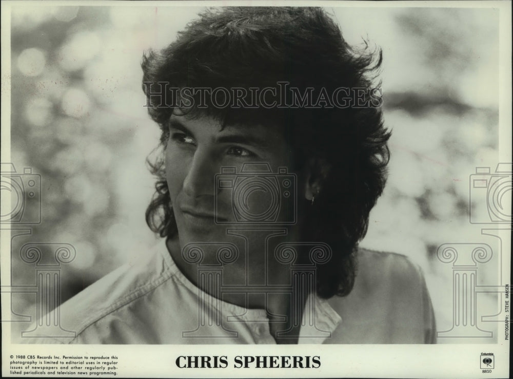 1988 Press Photo Chris Spheeris singer born in Milwaukee. - mjp42915 - Historic Images