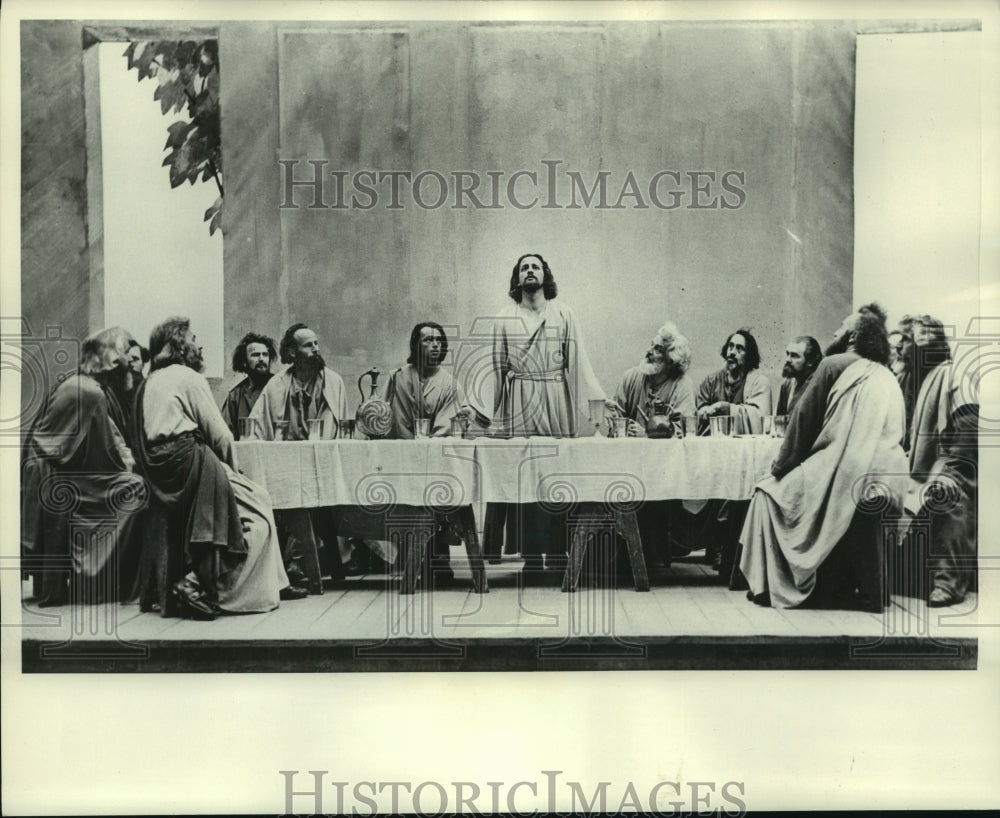 1960 Press Photo Christ portrayed in 1950 Passion Play by Anton Preisinger - Historic Images