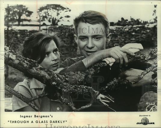 1962 Press Photo Harriet Anderson, Lars Passgard in "Through a Glass Darkly"-Historic Images