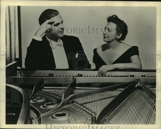 1957, Pianists Vronsky and Babin at Marquette University - mjp42949 - Historic Images