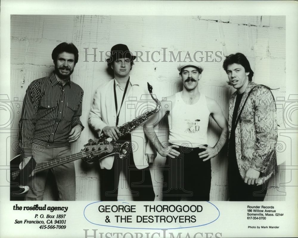 Press Photo George Thorogood &amp; The Destroyers music group - mjp42955 - Historic Images