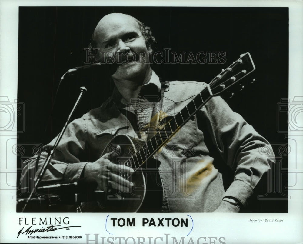 1989 Press Photo Singer Tom Paxton - mjp42971 - Historic Images