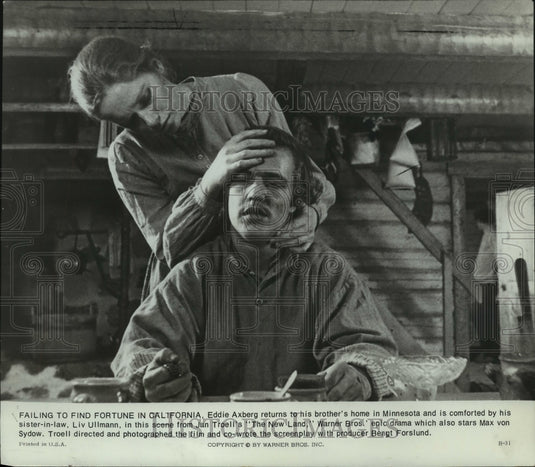 1973, Liv Ullmann & Eddie Axberg in "The New Land" - mjp43039 - Historic Images