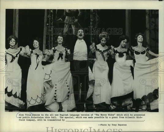 1977 Press Photo Alan Titus dances in "The Merry Widow" - mjp43079 - Historic Images