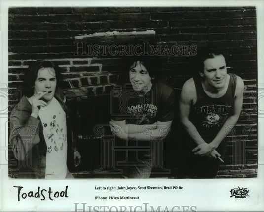 1990 Press Photo Members of the band Toadstool - mjp43083 - Historic Images
